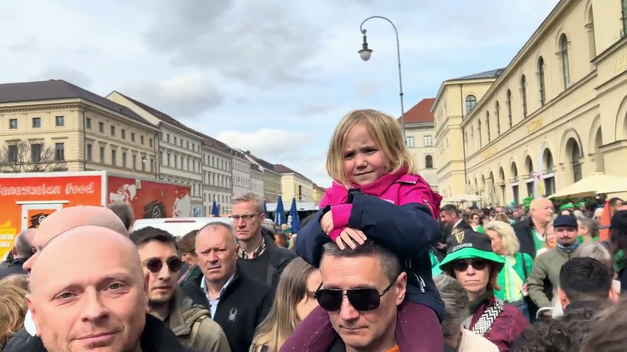 St. Patrick´s Day Munich (München) 2024, Germany with Dieter Reiter mit Paul Daly Band | 4K HDR