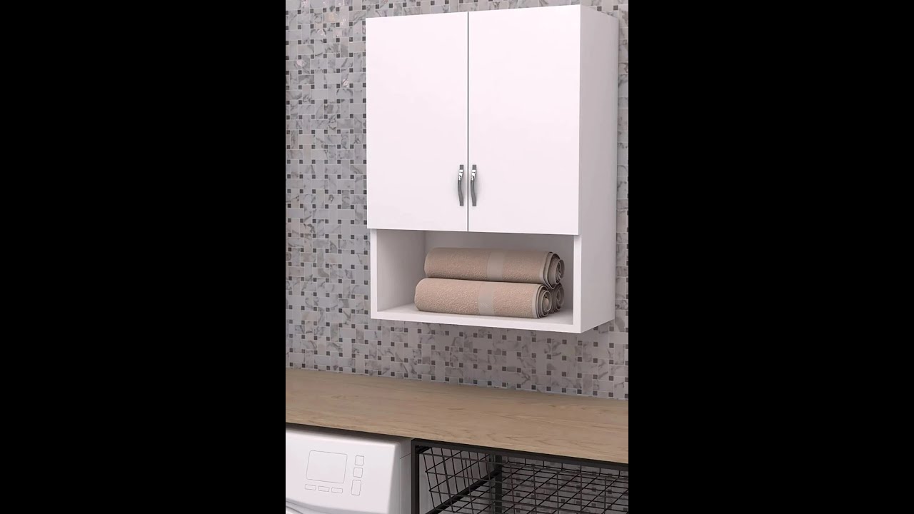 Banyo duvar dolabı çamaşır makinesi üst dolabı kurulum videosu gülbaymobilya
