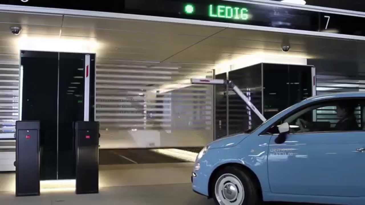 Nordeuropas største fuldautomatiske P-hus findes i Aarhus