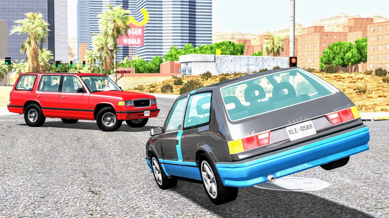 High Speed Traffic Crashes #65 - BeamNG Drive | CrashBoomPunk