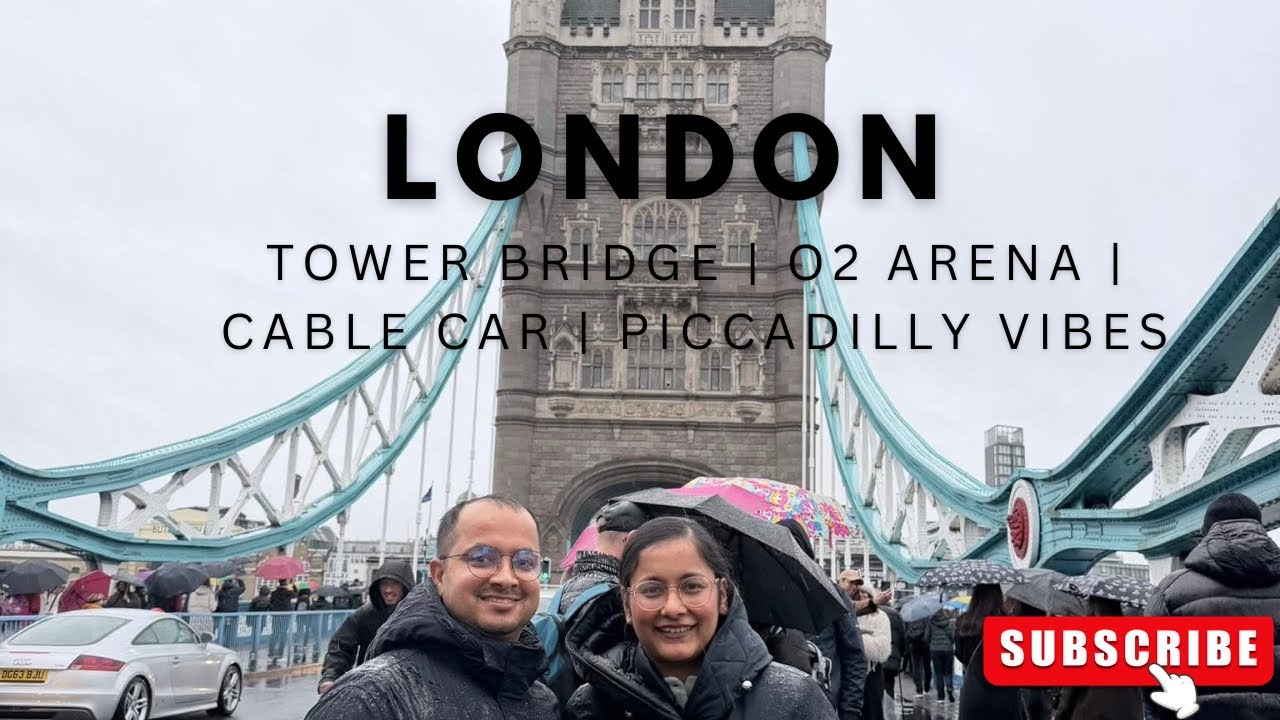 London Day 3 🇬🇧 | Tower Bridge, O2 Arena, Cable Car Ride & Piccadilly Vibes