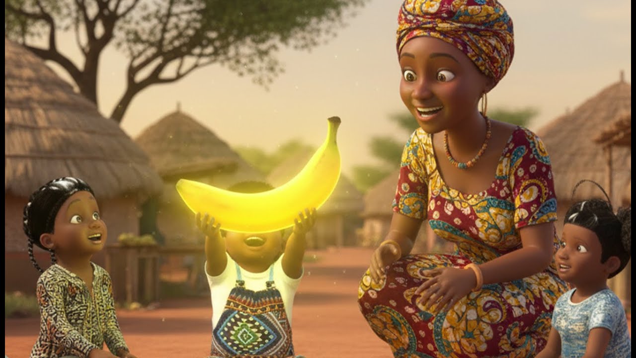 miam miam la banane | B'ANGEL FRANÇAIS | Comptines avec bebe kameni | Bantu Angel Français.
