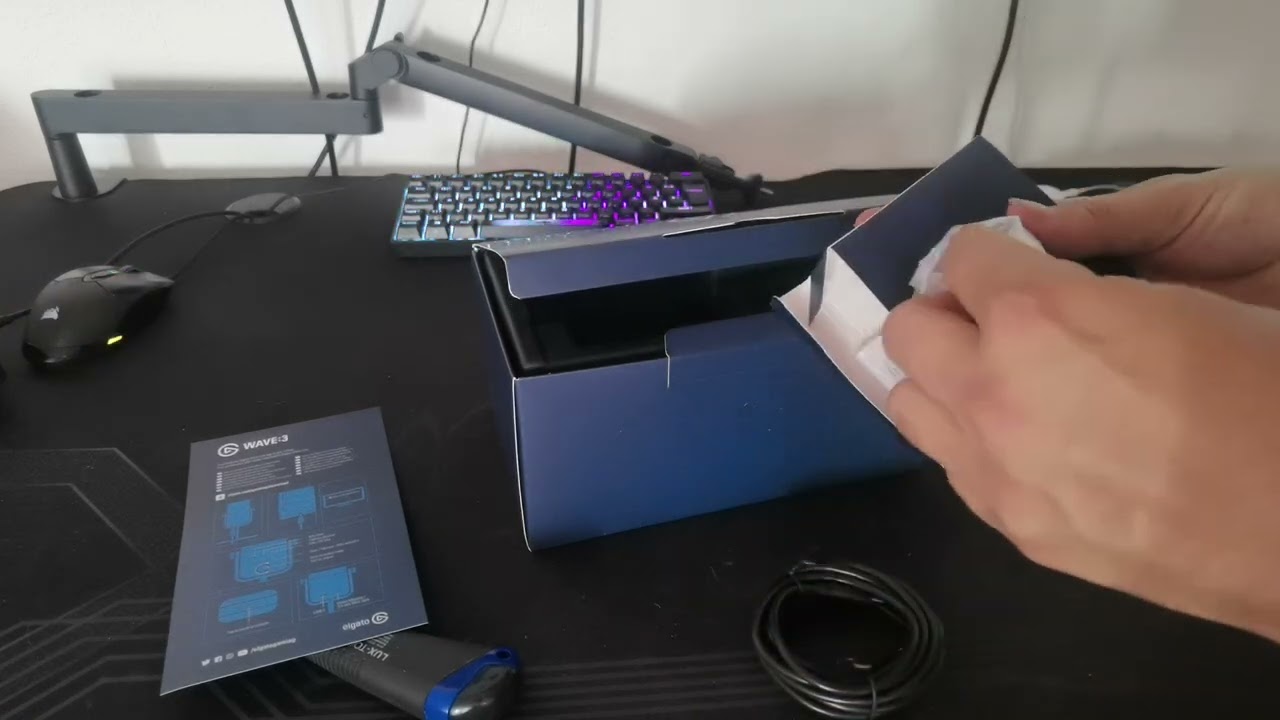ELGATO Bundle Stream Deck + Wave 3, Stream Deck, Mikrofon,   Wave Mic Arm Elgato Wave Pop Filter