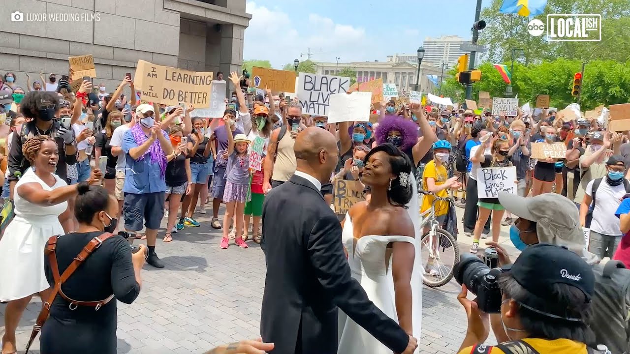 Couple Gets Married at Black Lives Matter Protest in Philadelphia | More in Common
