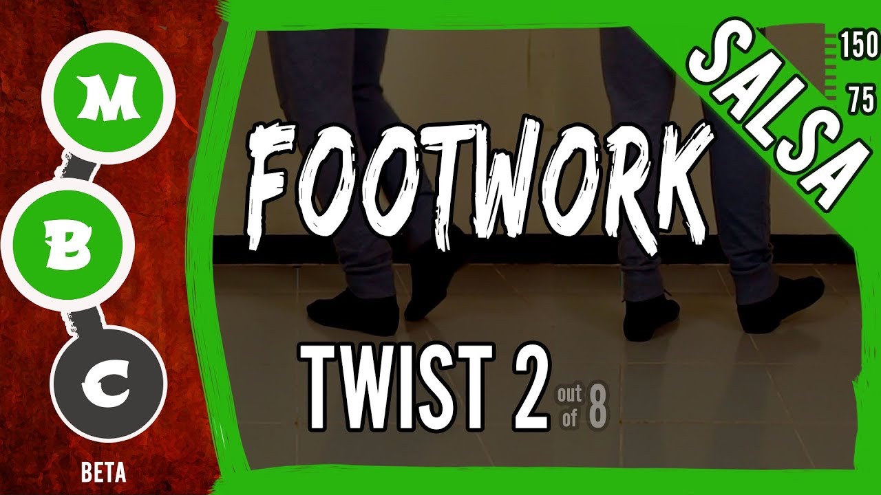 👟 Salsa Footwork Tutorial ★Intermediate★ TWIST 2 ★ On1 & On2 (♫)  | #MBCfootwork