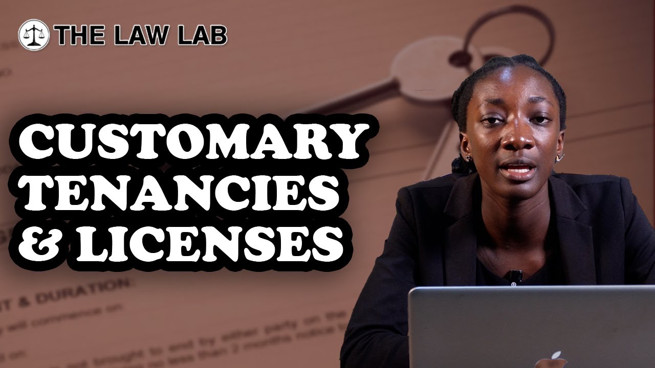 Customary tenancies and licenses