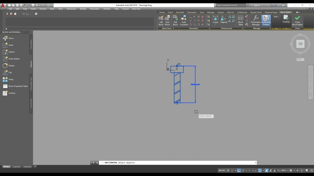 AUTOCAD DYNAMIC BLOCK SCALE