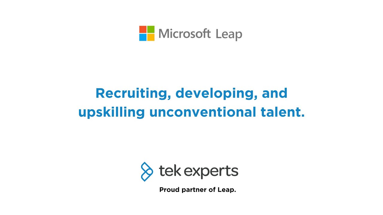 Microsoft and Tek Experts Microsoft Leap Partnership