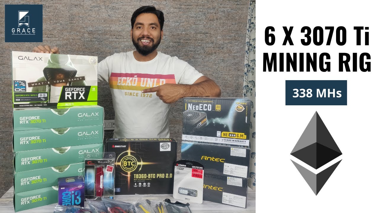 6 x 3070 Ti ETHEREUM MINING RIG | ETHEREUM MINING RIG IN HYDERABAD | GRACE MINERS