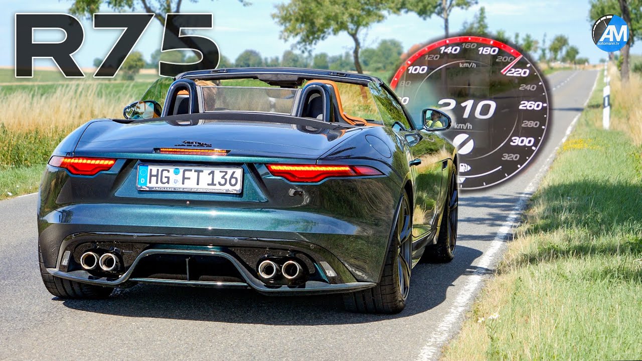 Jaguar F-Type R75 (575hp) | 0-100 & 100-200 km/h acceleration🏁 | by Automann in 4K