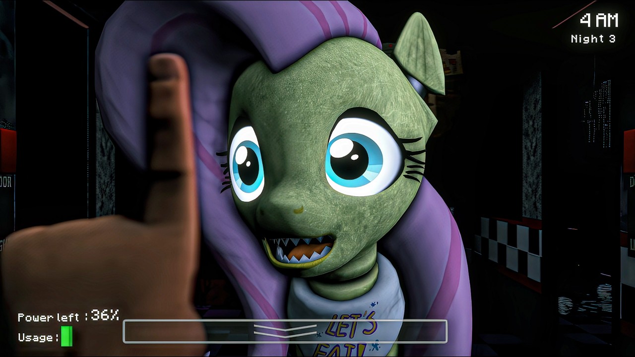 Five Nights at Pinkie's Befriending Mecha Fluttershy