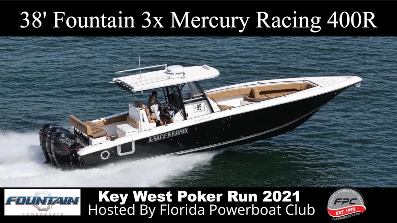 High Performance Boat Party Key West Poker Run 2021 @ Woman Key Island 38 Fountain 3x400r part 4/End