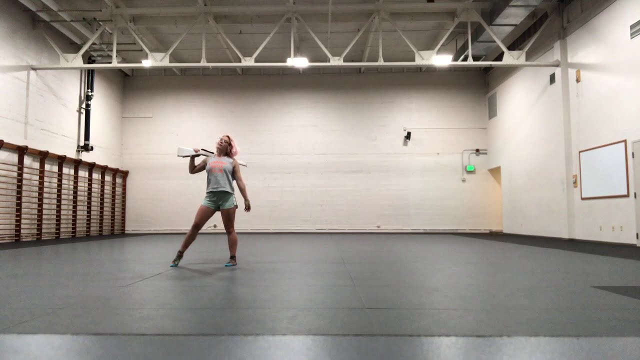 Color guard rifle choreography- Psycho Lauren Aquilina