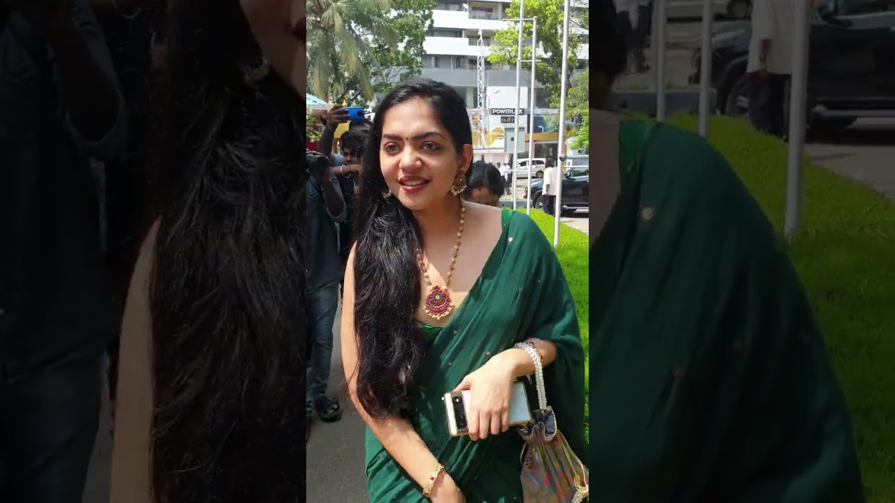 ahaana krishna in green saree💚
