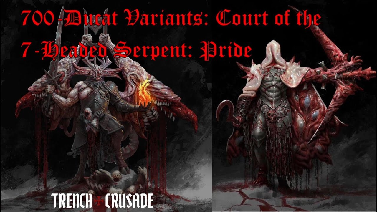 Trench Crusade Example Campaign Warbands & Breakdown: Court of the Prideful Praetor