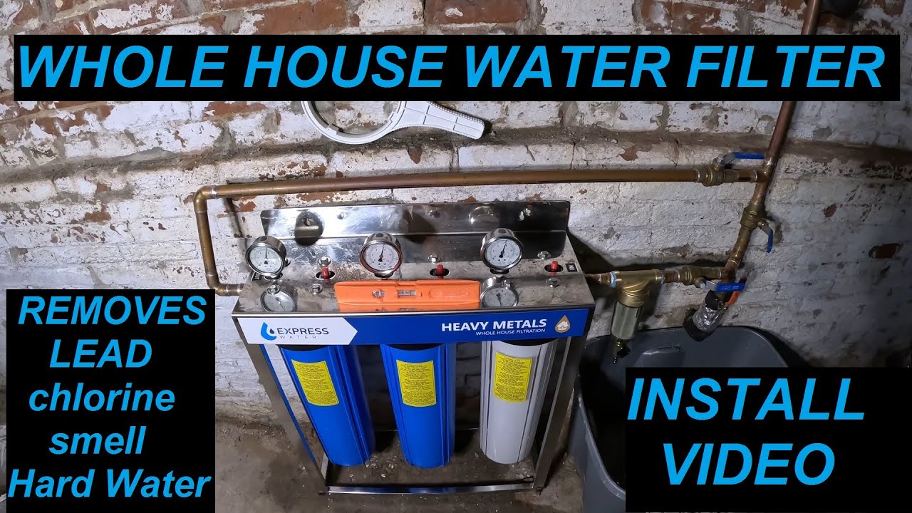Express Water Whole house Water Filter Install with Copper fittings