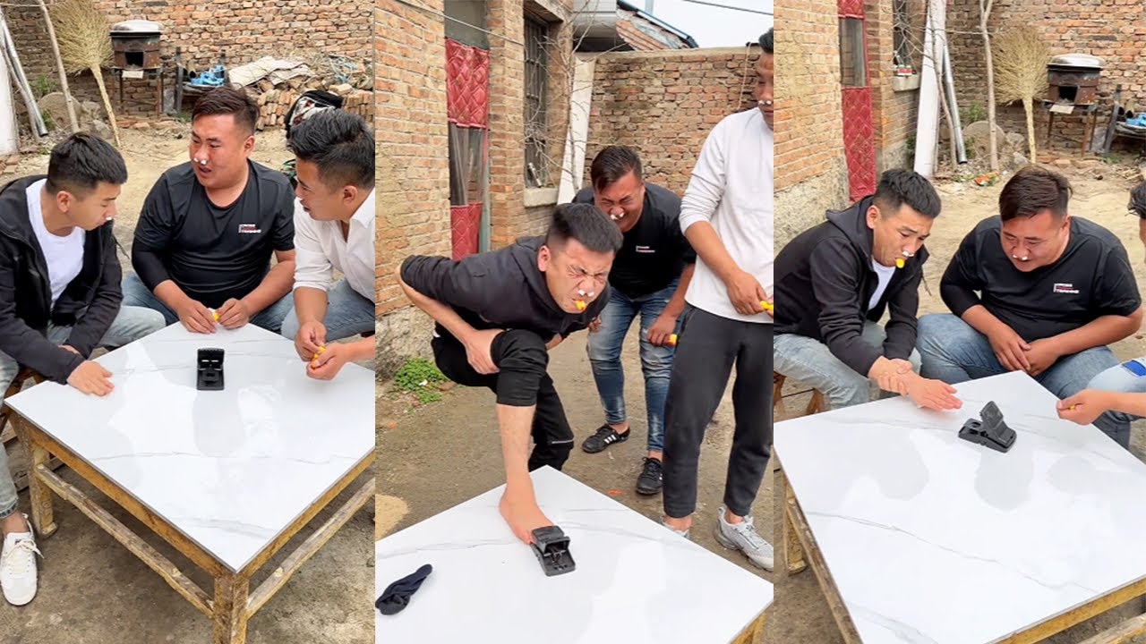 Pain-bearing challenge, a collection of mouse trap series#funny #hilarious