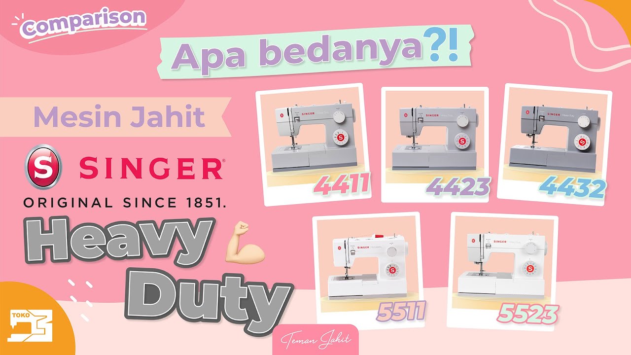 Comparison | KELIHATANNYA SAMA SEMUA?🤔 Perbandingan Singer Heavy Duty & Scholastic Series