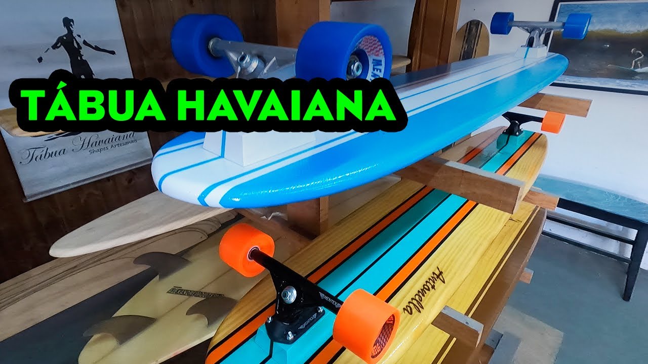 FUI CONHECER A OFICINA DE SKATES TÁBUA HAVAIANA
