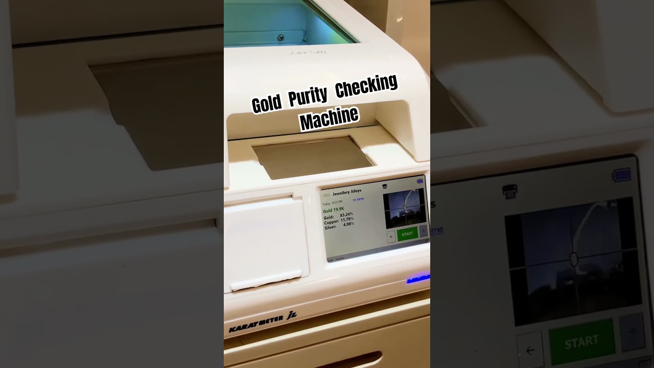 Gold Purity Analyzer|Gold Testing machine  #goldjewellery #gold  #goldpurity #explore #explorereels