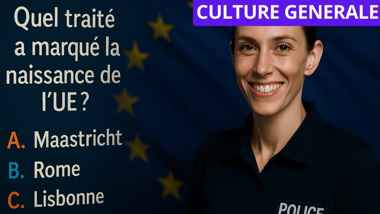 35 QCM sur l'Union europ&eacute;enne - Concours Gardien de la Paix - Culture G&eacute;n&eacute;rale