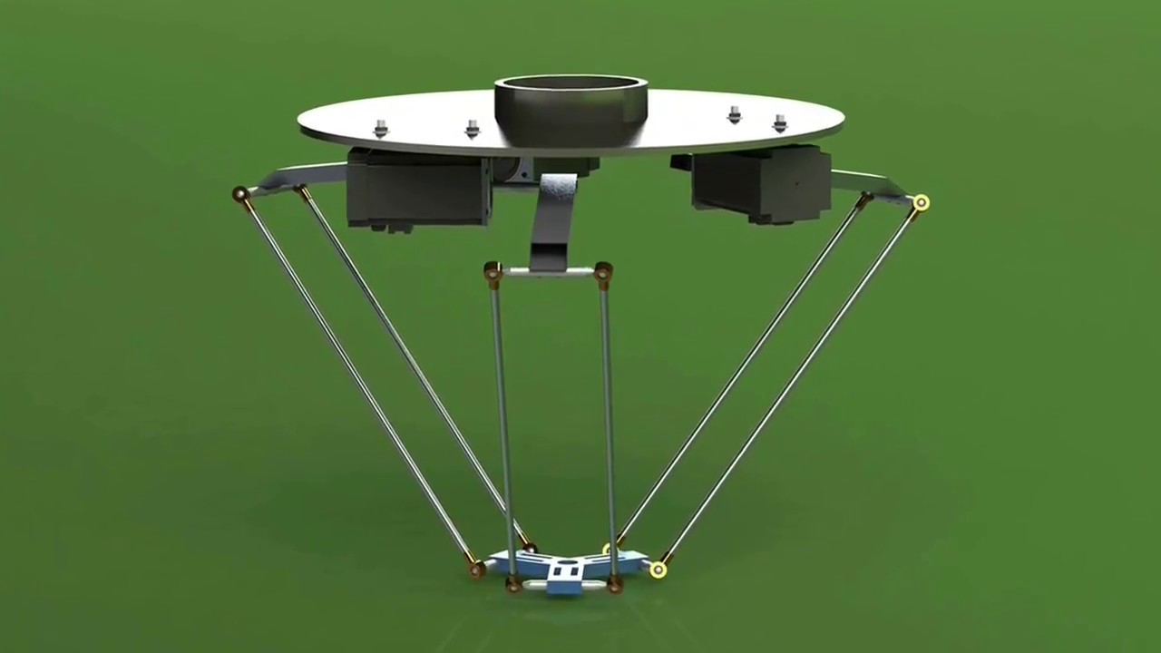 V 1.O Delta Robot Designing,Assembling and Motion Study in Solidworks || Solidworks Path Mate motor
