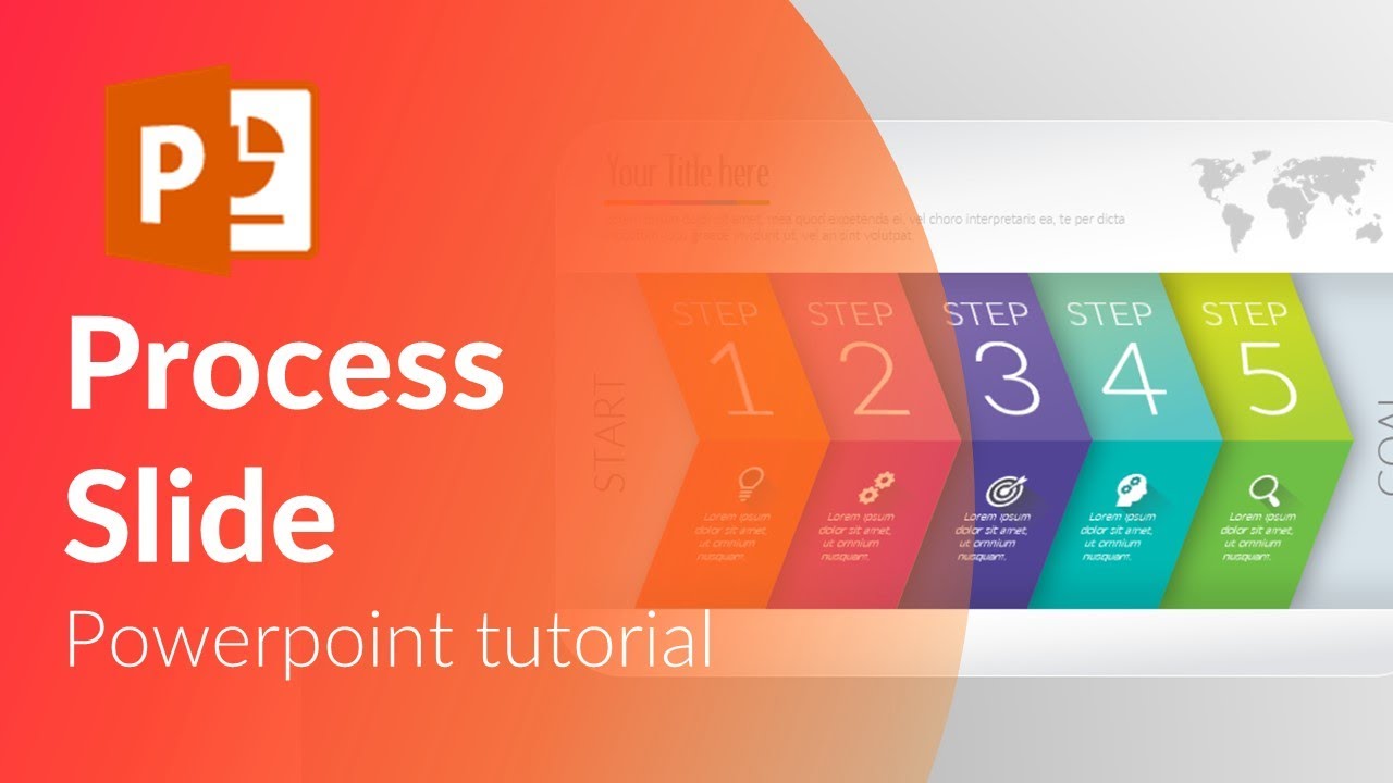 Animated Process slide. Powerpoint Tricks.