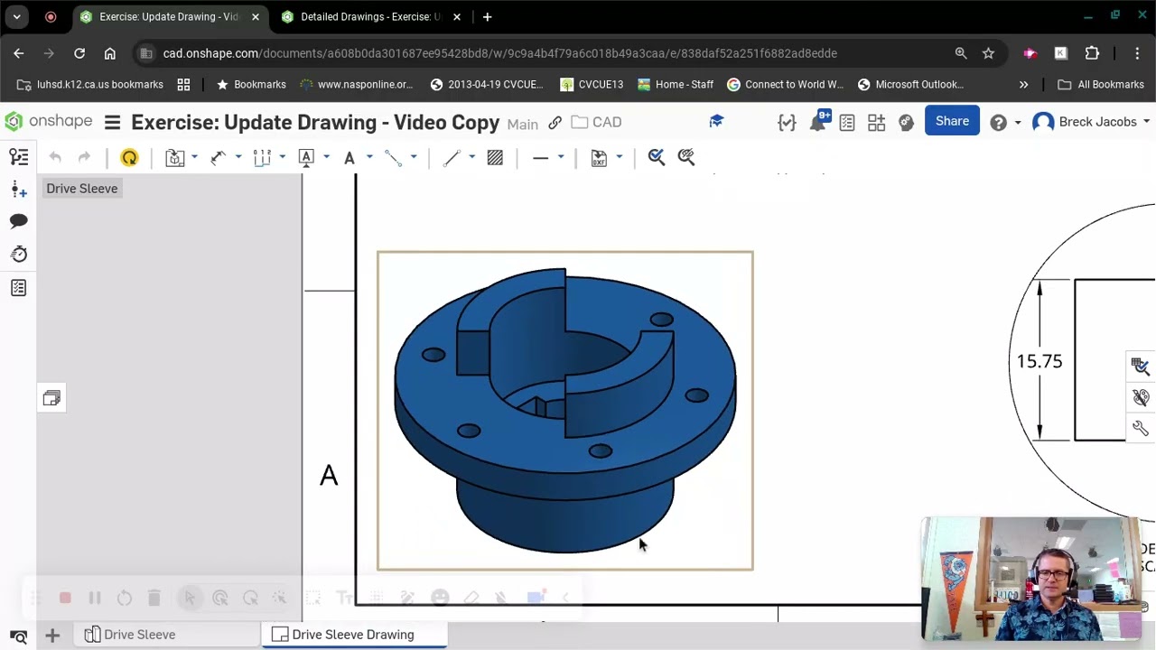 Onshape: Update Drawing Exercise