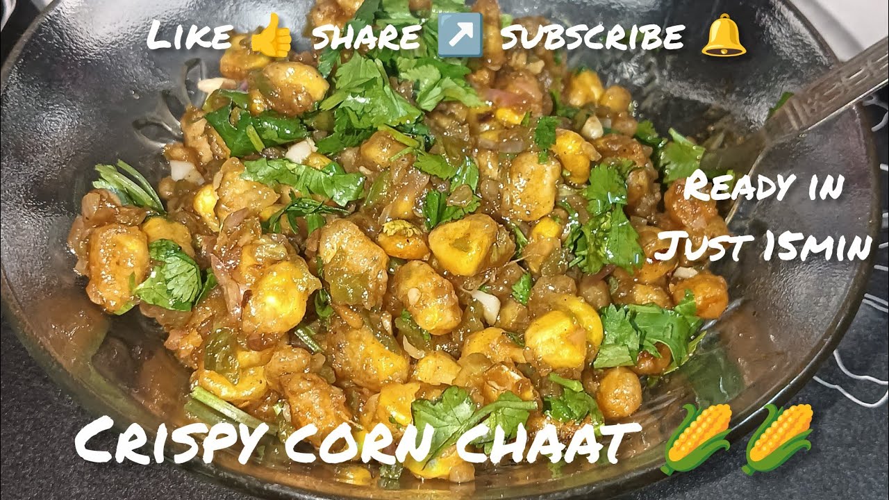 Crispy and tasty corn chaat recipe 🌽🌽🌽 Sirf 15 min me ready vo bhi ghar pr hi Market jesa tast