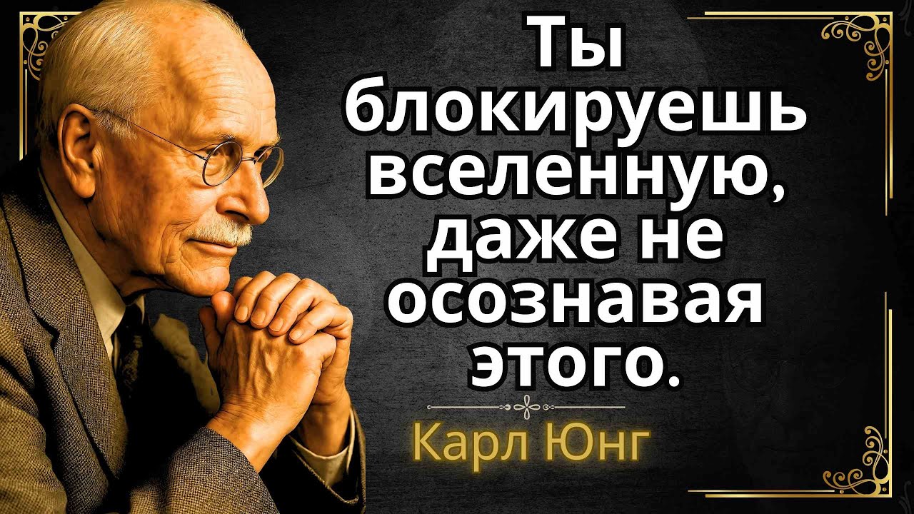 Вселенная не против вас — вы сами против себя.|| Карл Юнг