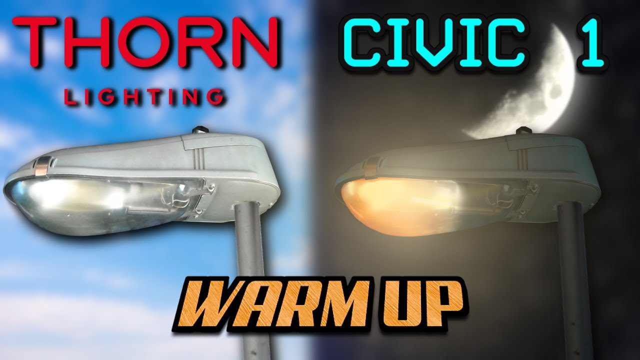 Thorn Civic 1 SON-T (HPS) Street Light Lantern Warm Up!