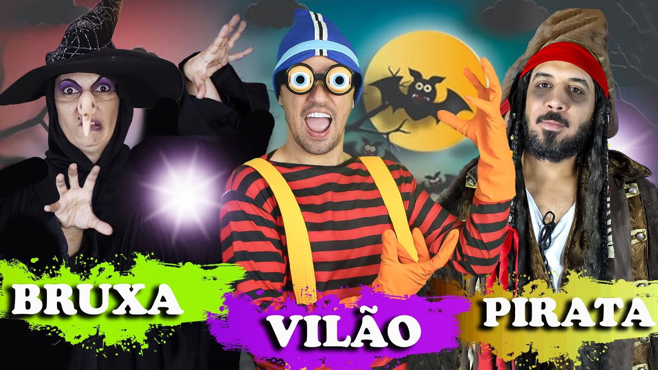 RAPHA E MANDY A HISTÓRIA ENGRAÇADA CONTRA OS VILÕES DA CIDADE, BRUXA MALVADA, VILÃO E PIRATA