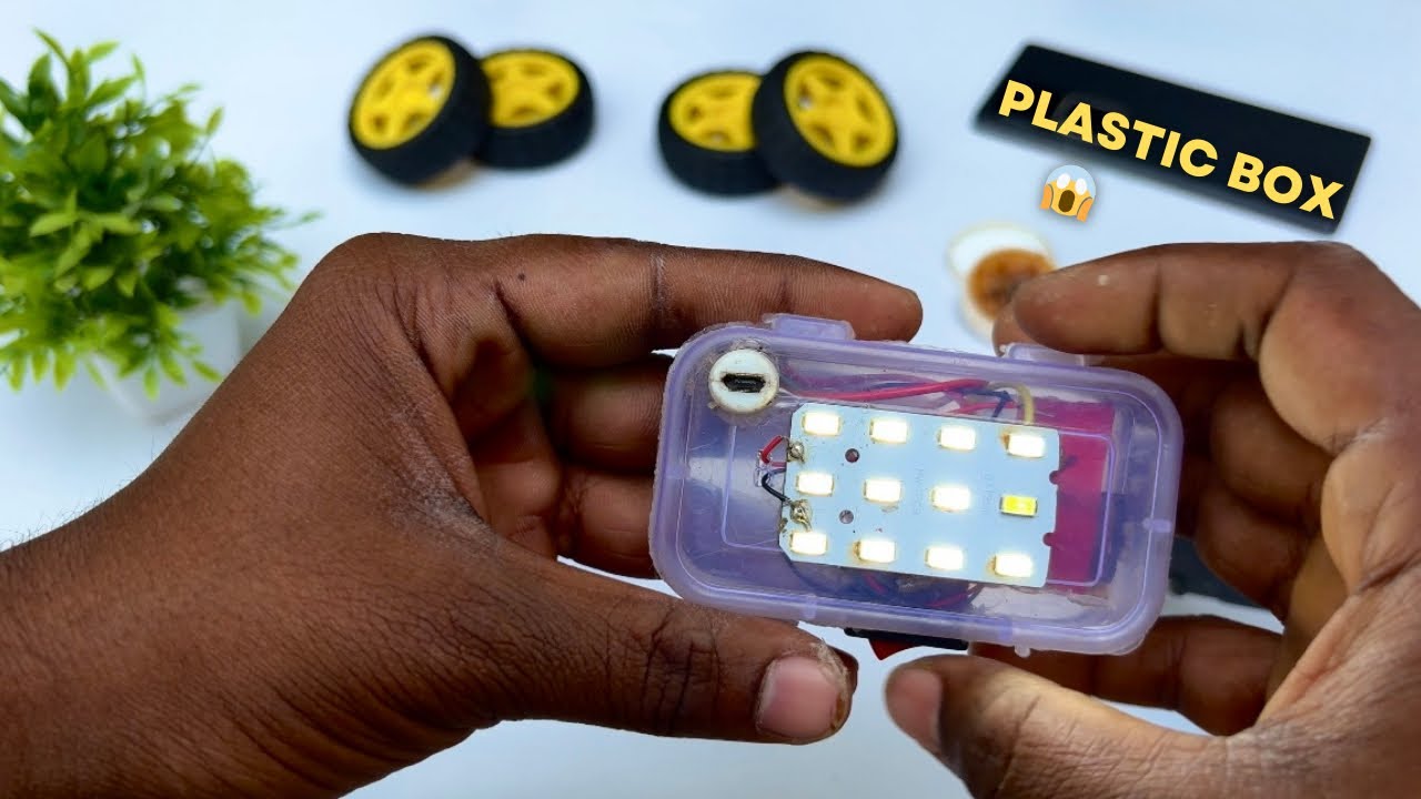 Plastic Box + Battery = LED Light 😳