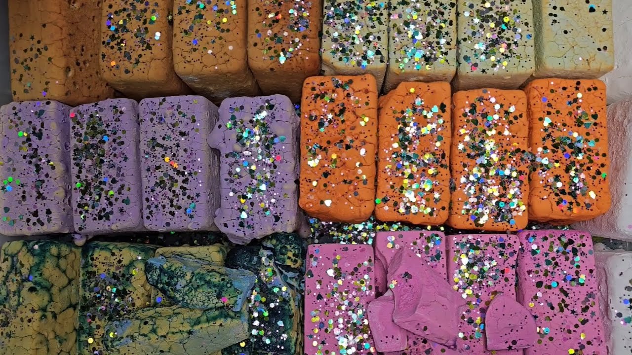 28 Pasted Fresh WOD Blocks | Gym Chalk ASMR | Oddly Satisfying