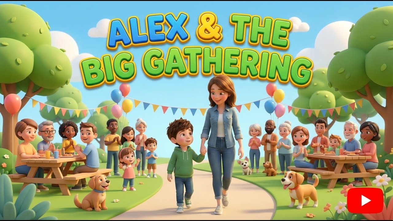 Alex and the Big Gathering | A Calm Social Story for Kids|Little Calm Corners - Social Stories