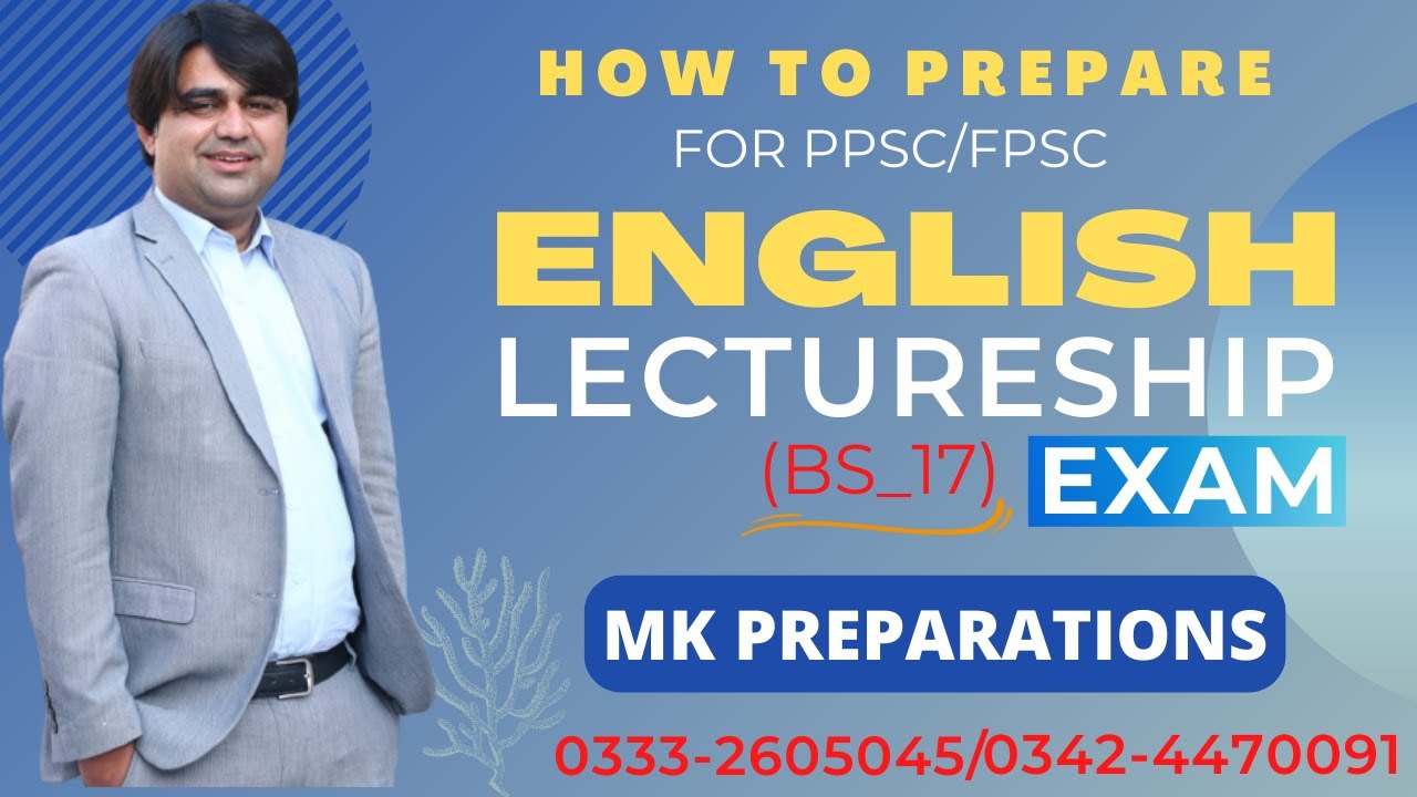 PPSC Lecturer English Preparation | Books required & Syllabus | MK Preparations