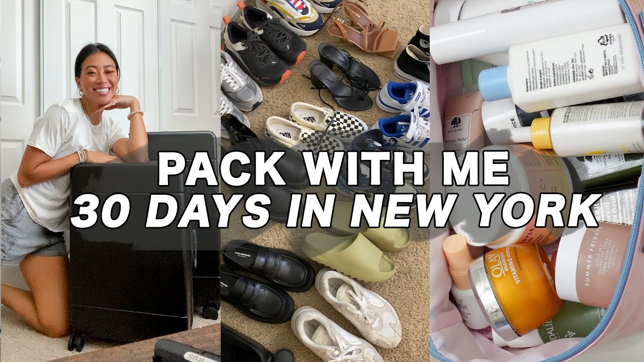 PACK WITH ME FOR 30 DAYS IN NEW YORK!!! My Fall Capsule Wardrobe