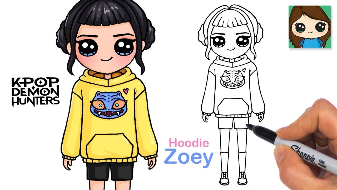 How to Draw Zoey | KPop Demon Hunters