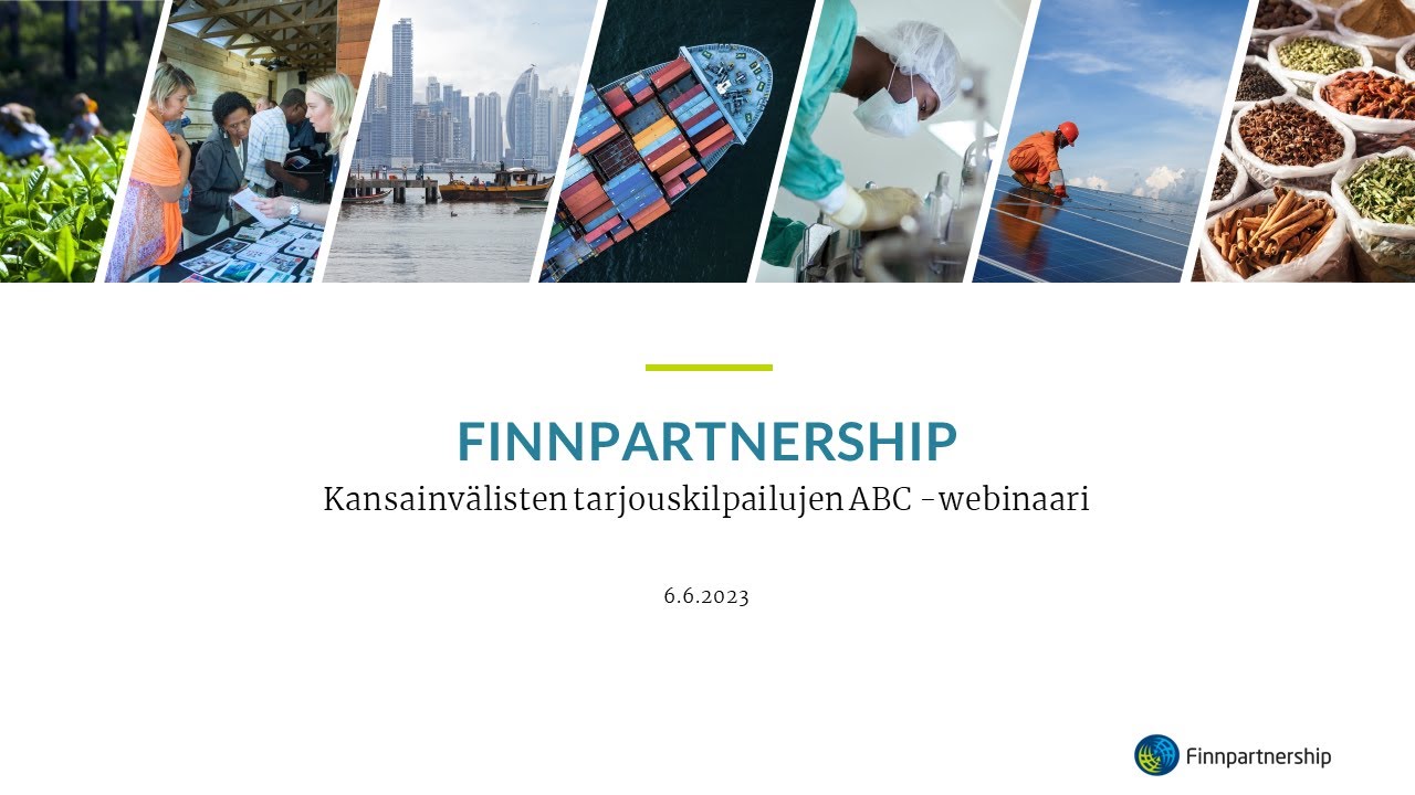 Finnpartnership: Kansainv&auml;listen tarjouskilpailujen ABC -webinaari