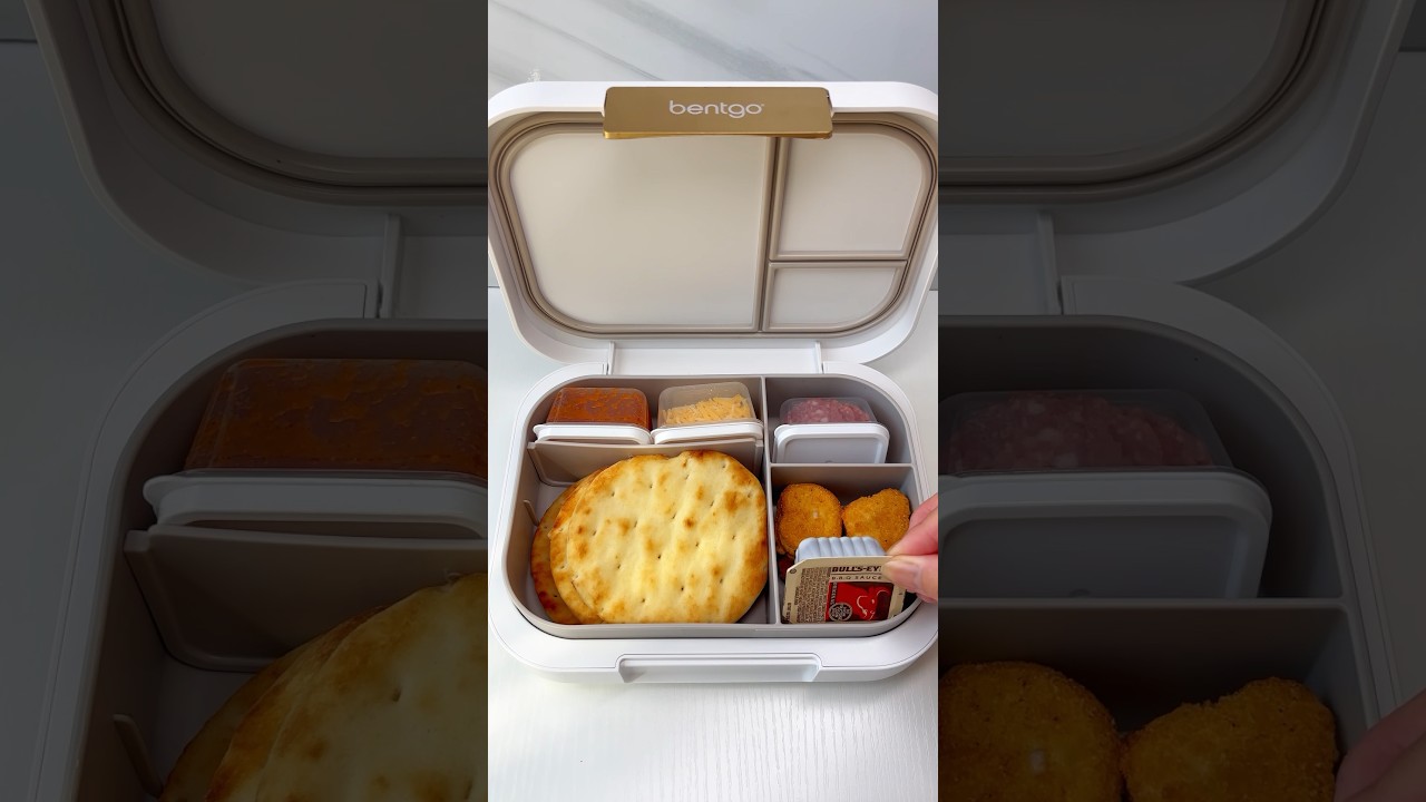 ASMR🎧Pack Adult Lunchables with Me🍕🍱#asmr #lunchbox #bento