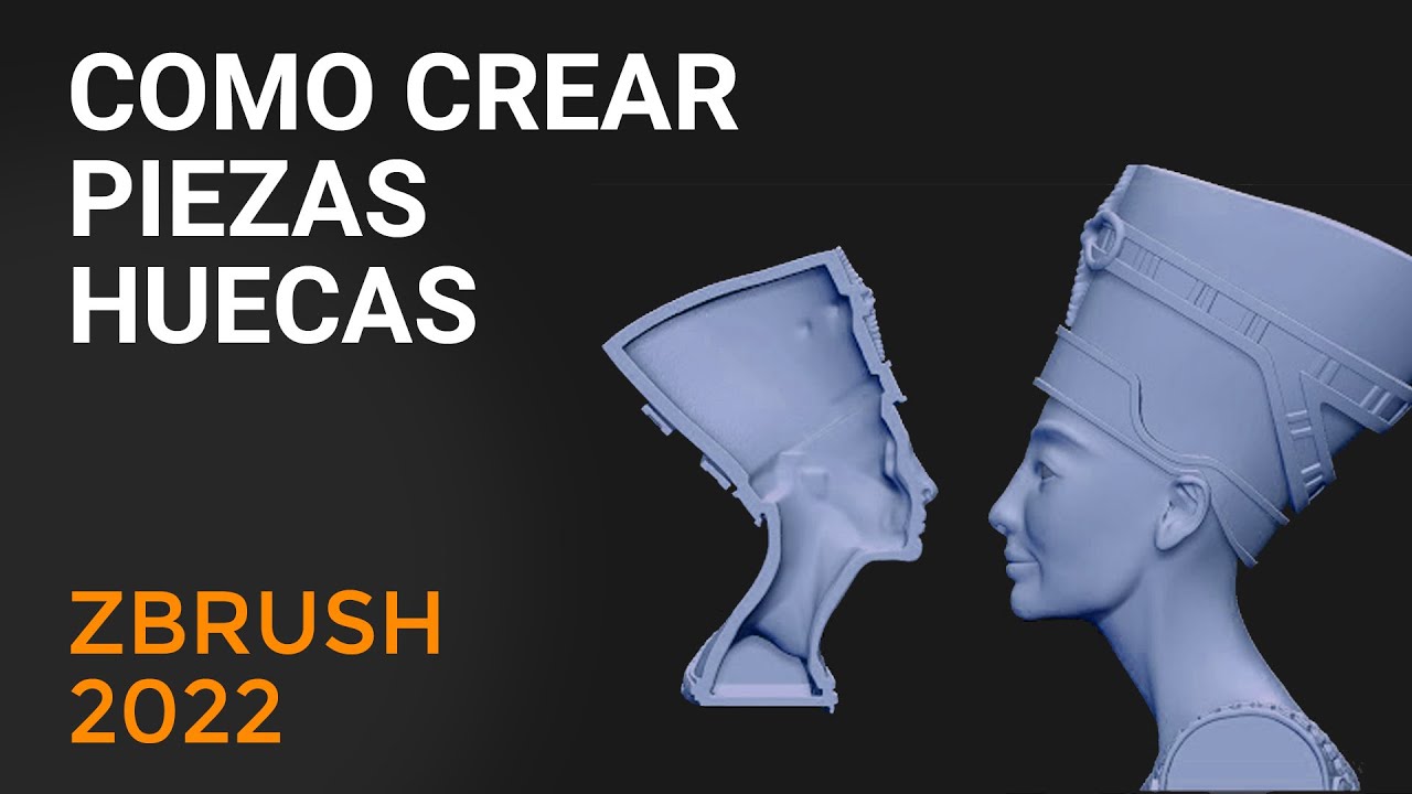 Como crear piezas huecas - Zbrush 2022 en 5 min #132