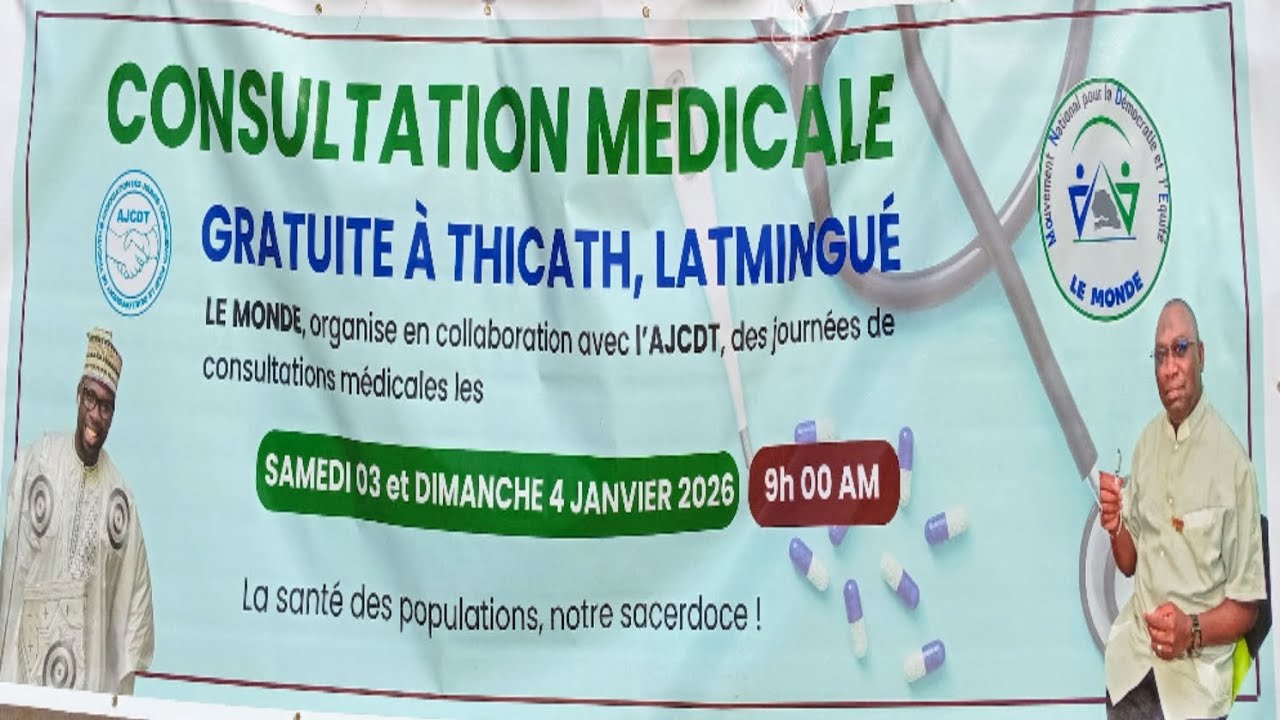 Consultations gratuites initiées par le MONDE, en collaboration avec l’AJCDT, à Tchicath, Latmingué.