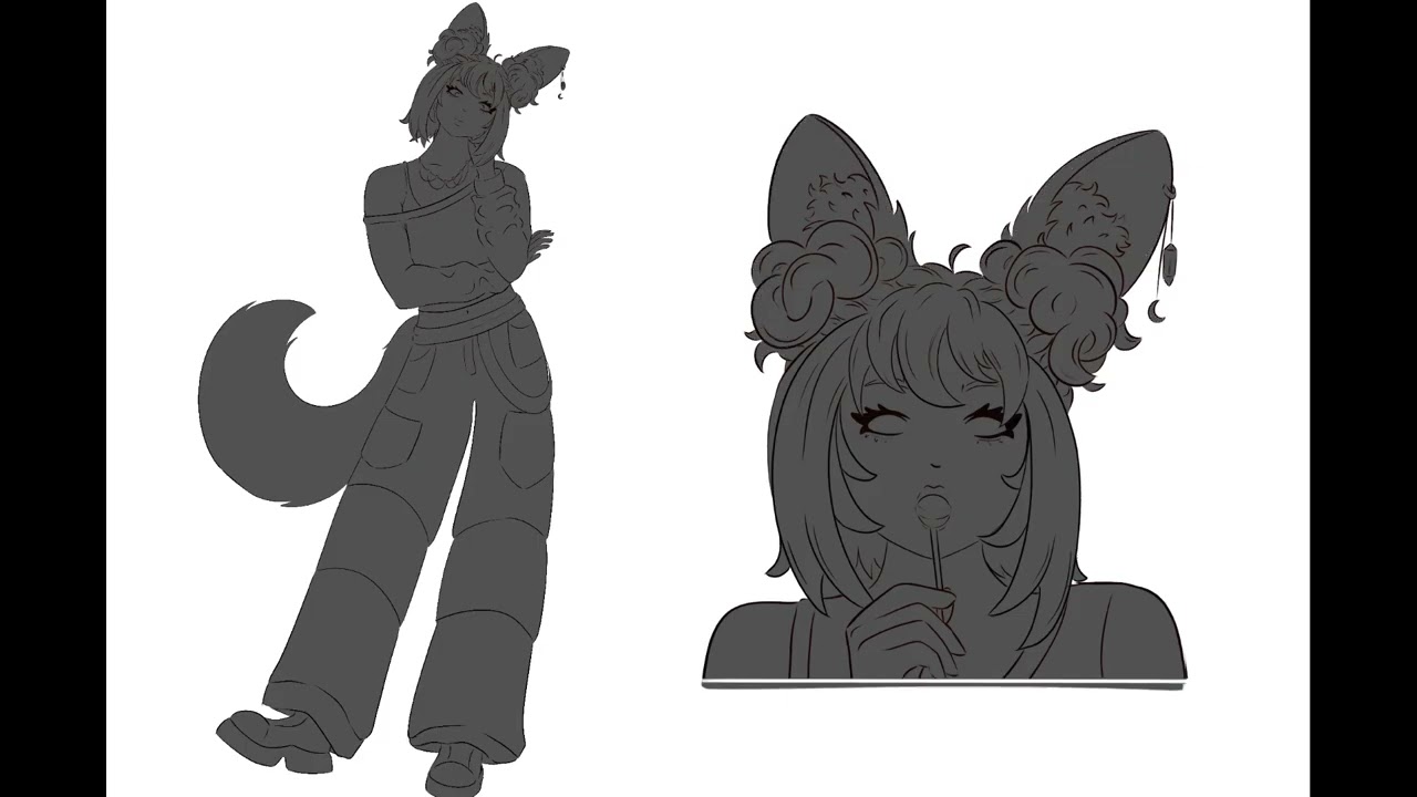 Soft goth, fox-coded, and absolutely unbothered.