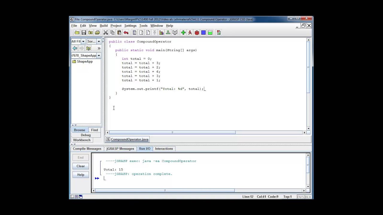 Java Basics - Compound Operators