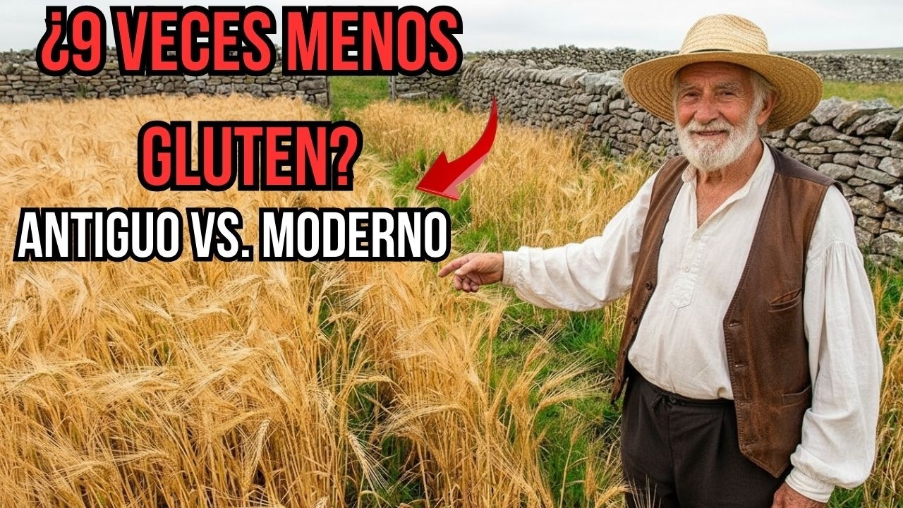 Trigo antiguo vs. moderno: ¿9 veces menos gluten?