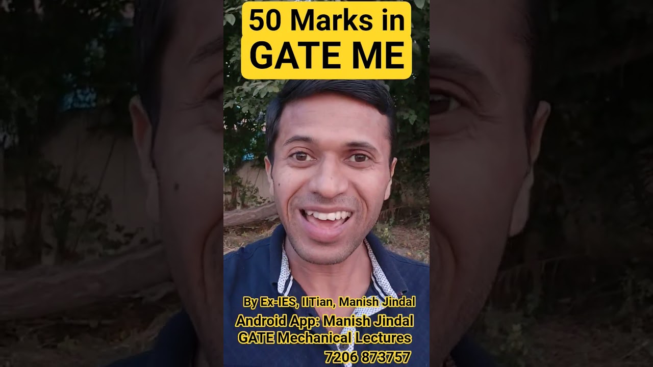 How to get 50 Marks in GATE Mechanical in 3 Months #gatemechanical #gatexe