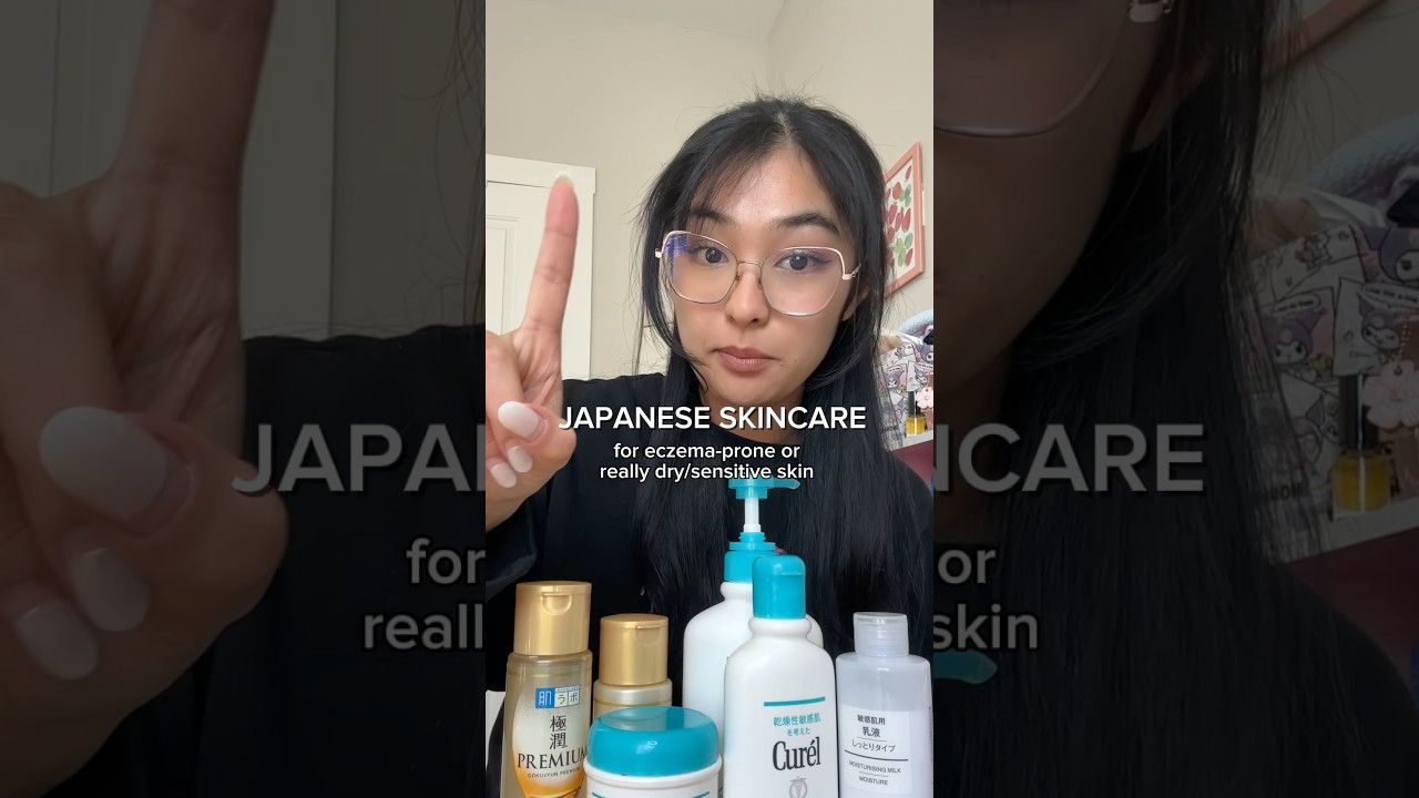 Japanese skincare for eczema-prone or dry/sensitive skin! #japaneseskincare #japanese #skincare