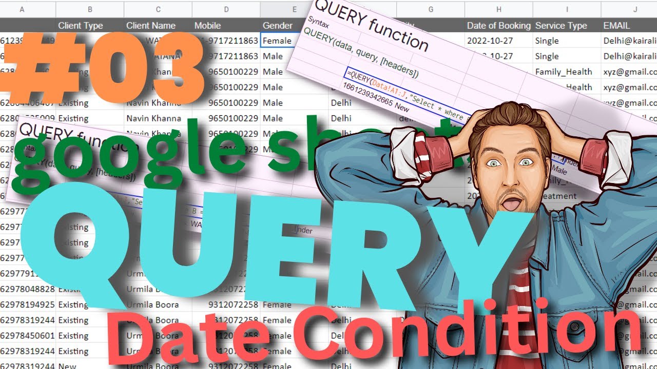 How to Use Date Criteria in Query Function in Google Sheet ? | With Dates In The QUERY Function
