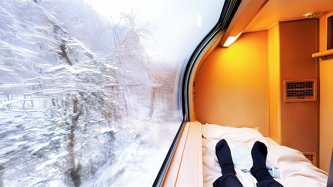 Поездка на знаменитом японском спальном поезде Sunrise Express | Из Токио в Идзумо | 4K Travel Vlog