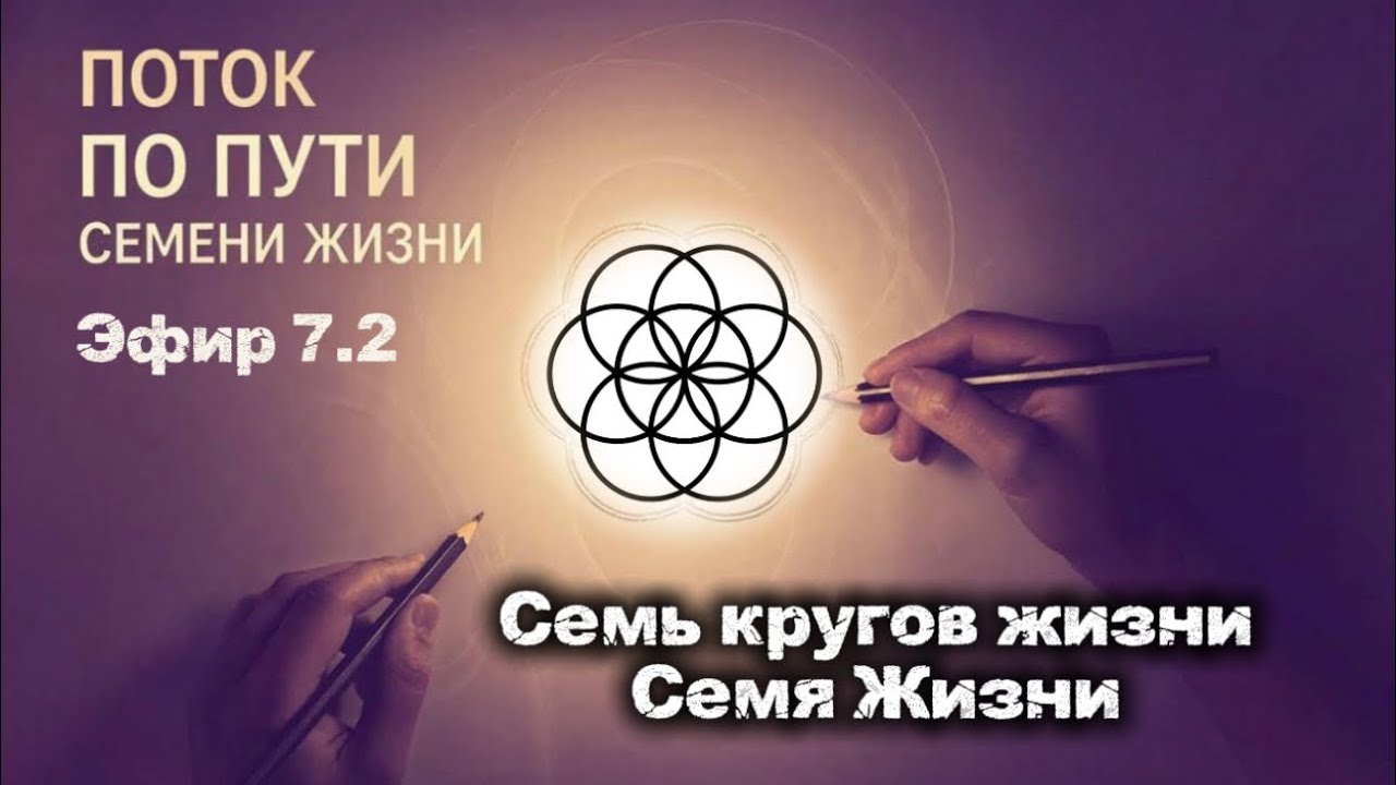 Двурукое Рисование!Говорящий Поток Семерикветор (Семя жизни)